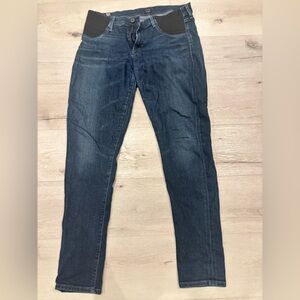 Citizens Of Humanity Dark Blue Maternity Skinny Jeans 30